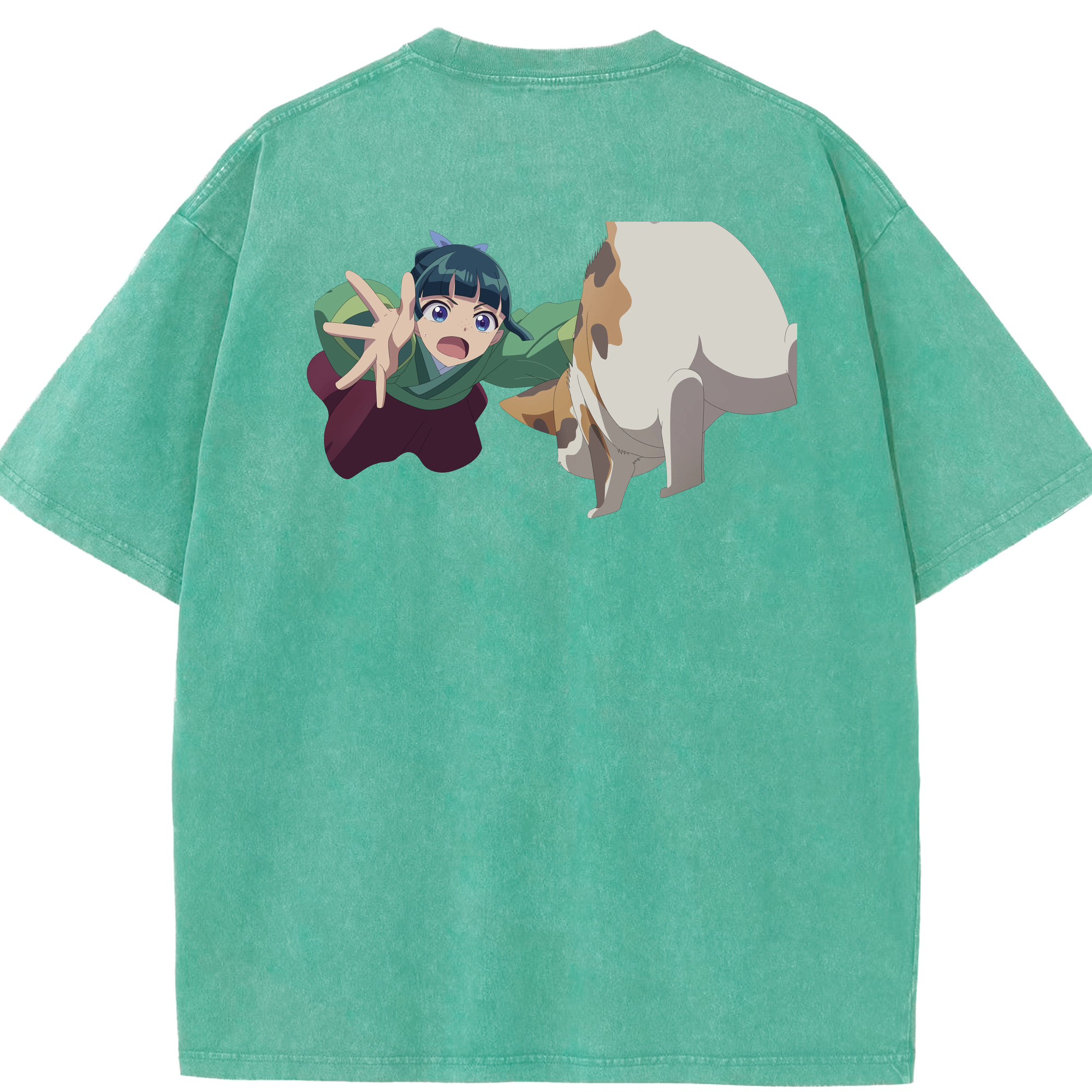 （画像用） 薬屋のひとりごと The Apothecary Diaries 綿100% ヴィンテージ風 半袖Tシャツ（背面プリント）